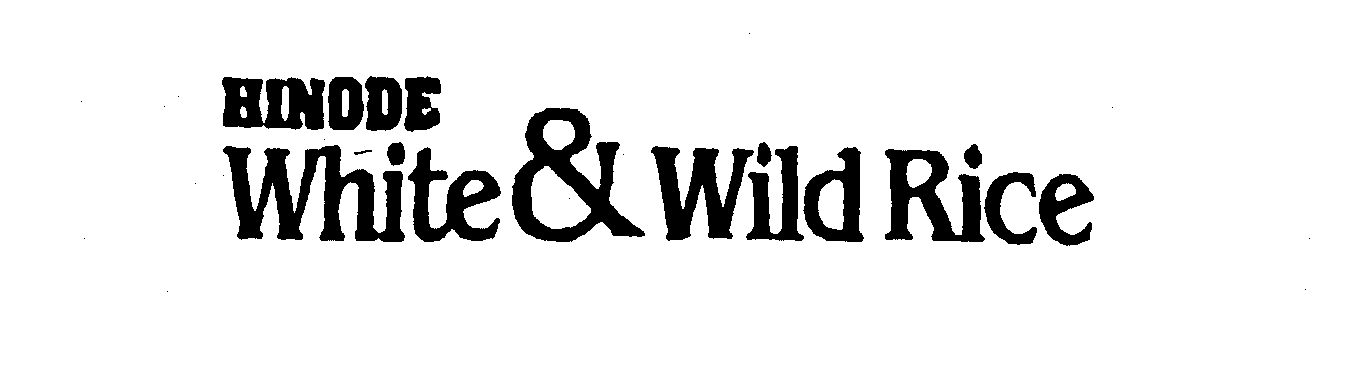 Trademark Logo HINODE WHITE & WILD RICE