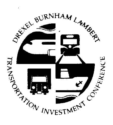  DREXEL BURNHAM LAMBERT TRANSPORTATION INVESTMENT CONFERENCE