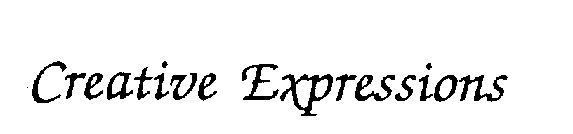 Trademark Logo CREATIVE EXPRESSIONS