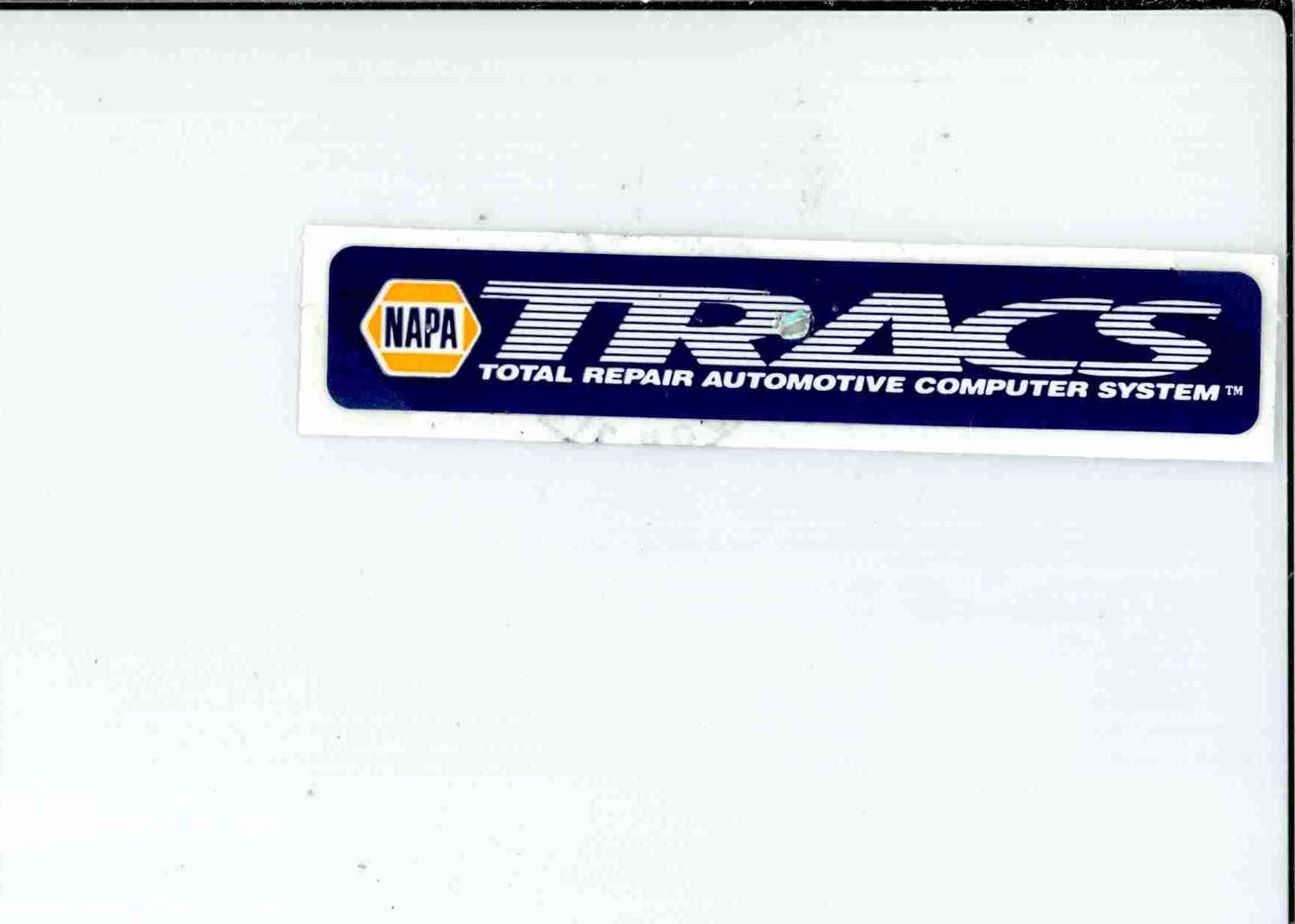 Trademark Logo NAPA TRACS TOTAL REPAIR AUTOMOTIVE COMPUTER SYSTEM