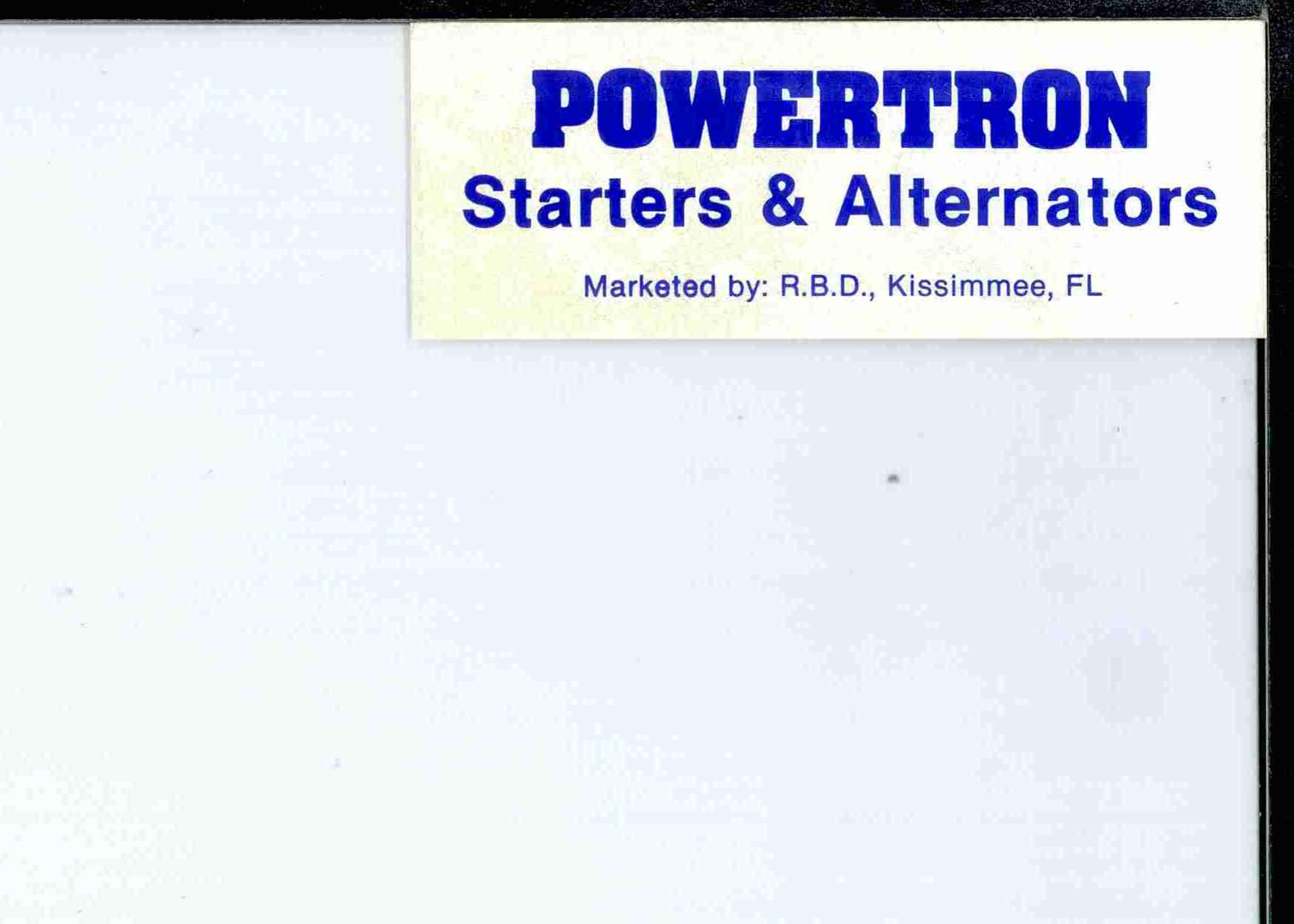 Trademark Logo POWERTRON