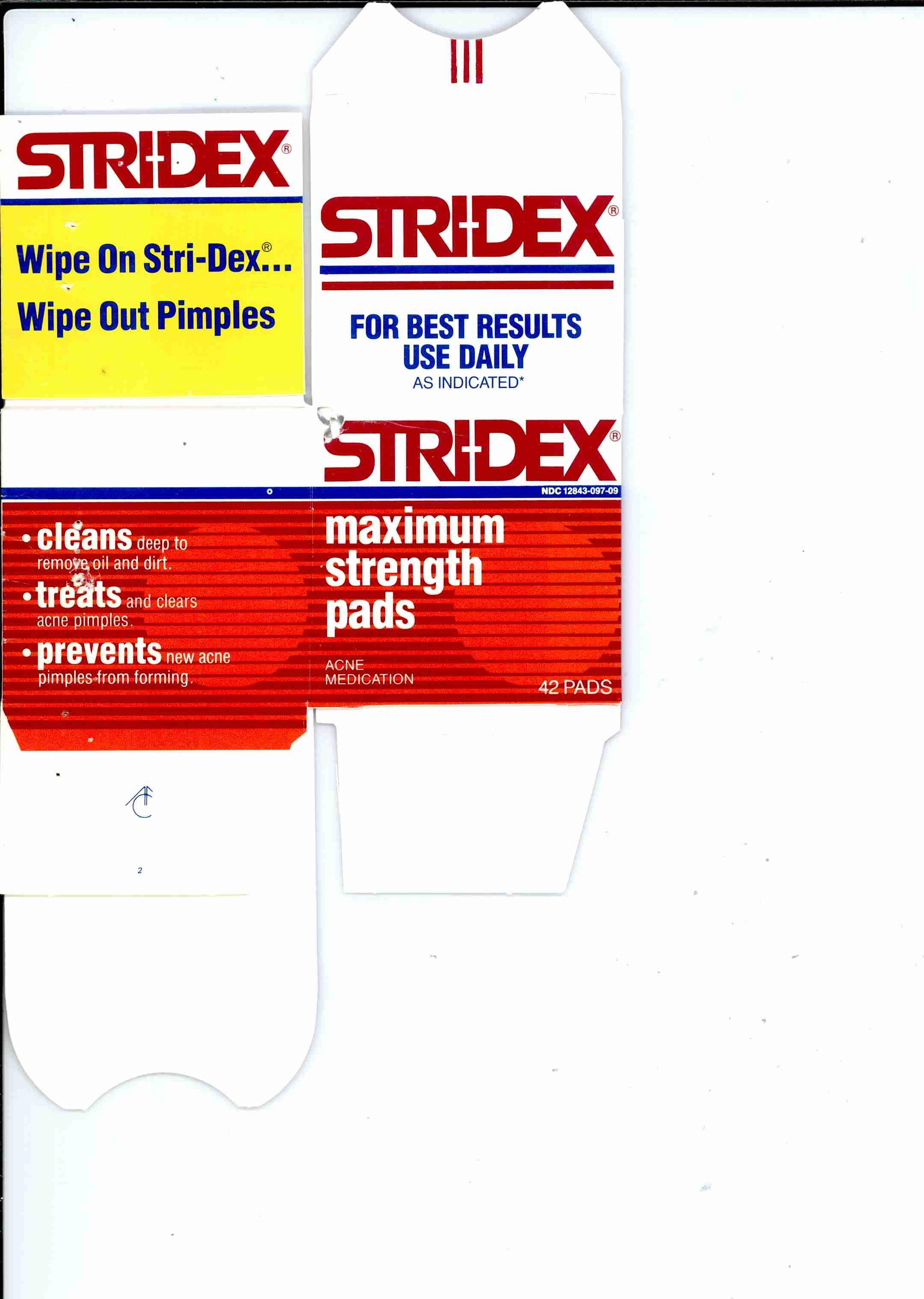 Trademark Logo WIPE ON STRI-DEX . . . WIPE OUT PIMPLES