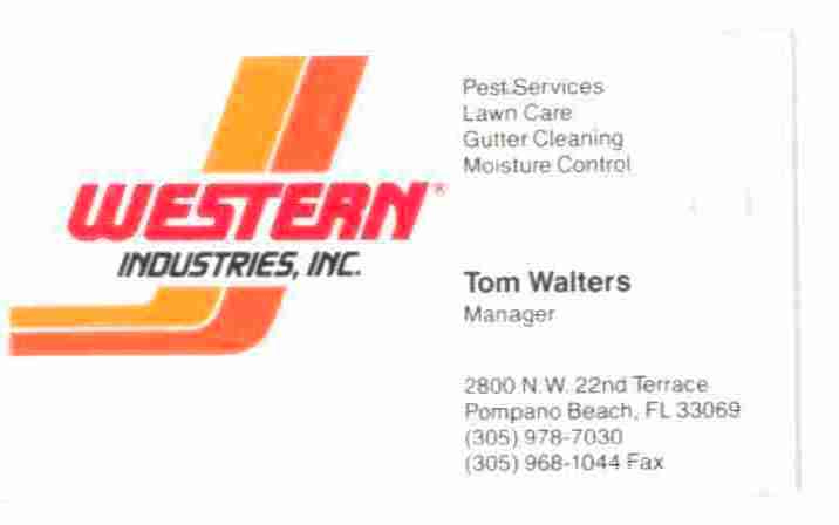 Trademark Logo WESTERN INDUSTRIES, INC.
