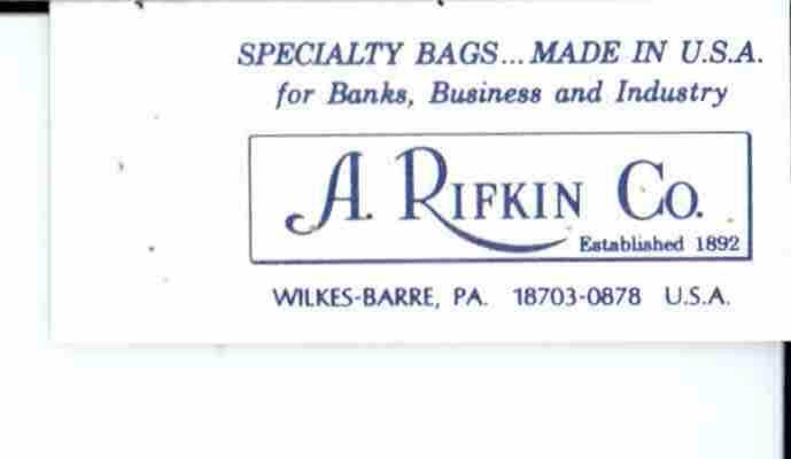 Trademark Logo A. RIFKIN CO.