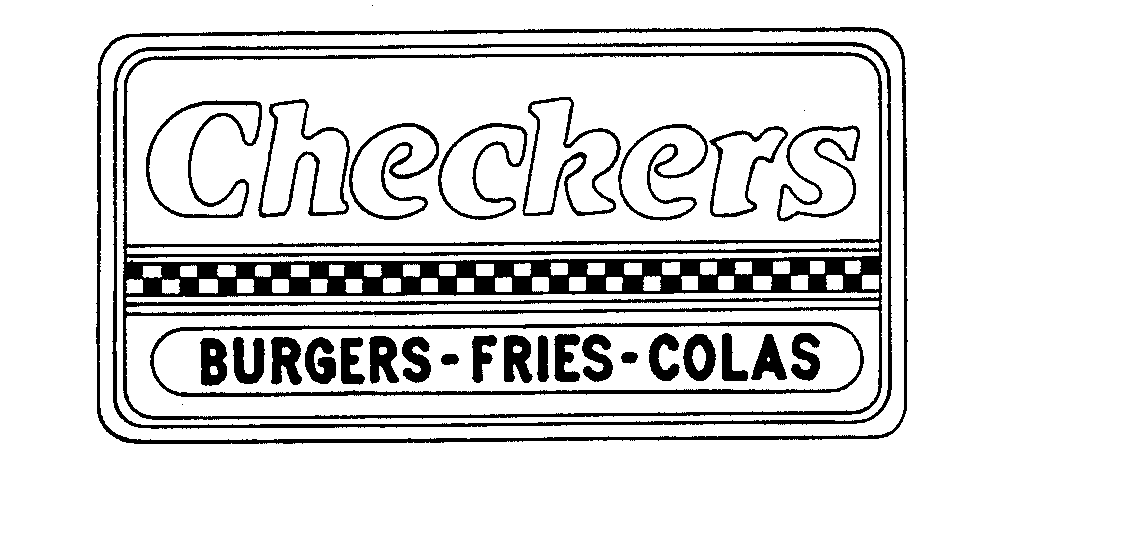 Trademark Logo CHECKERS BURGERS-FRIES-COLAS