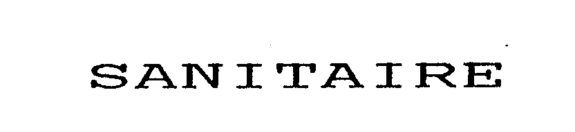 Trademark Logo SANITAIRE