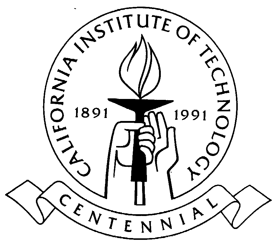 Trademark Logo CALIFORNIA INSTITUTE OF TECHNOLOGY CENTENNIAL 1891 1991