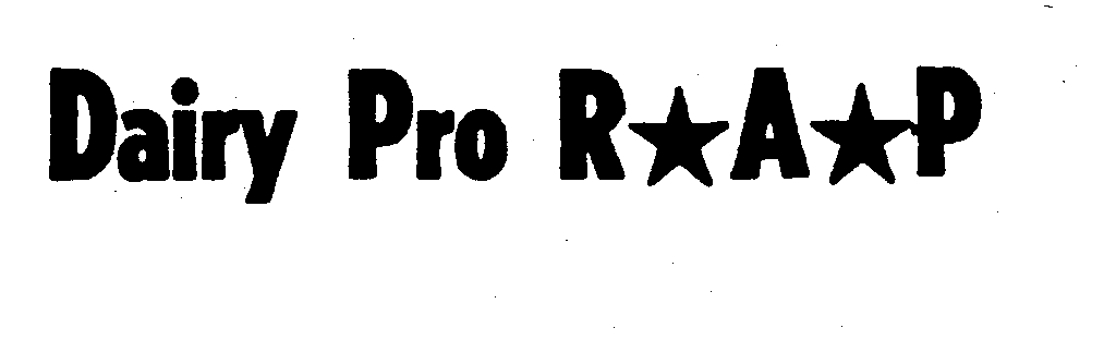 Trademark Logo DAIRY PRO RAP