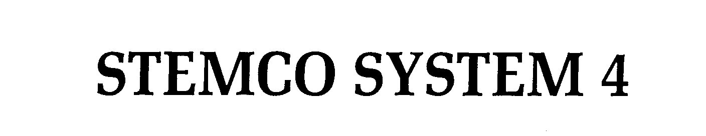 Trademark Logo STEMCO SYSTEM 4