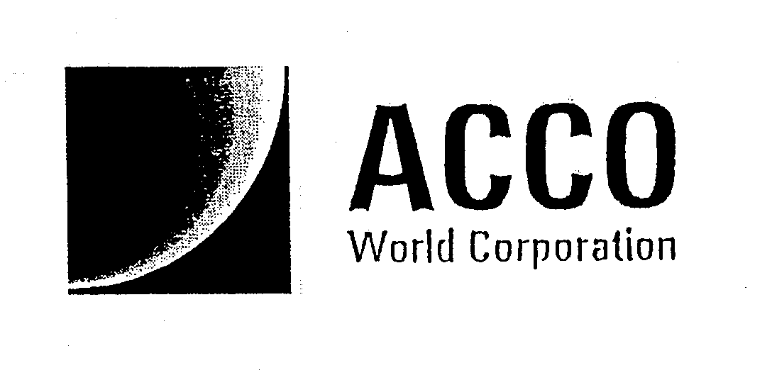 Trademark Logo ACCO WORLD CORPORATION