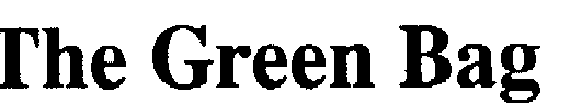 Trademark Logo THE GREEN BAG