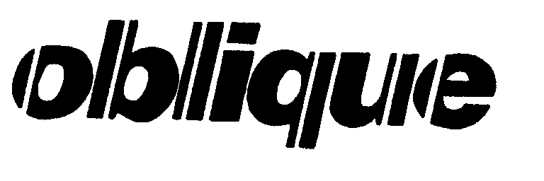 Trademark Logo OBLIQUE