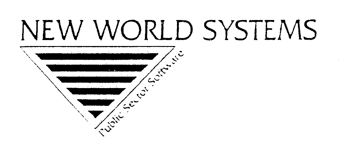  NEW WORLD SYSTEMS PUBLIC SECTOR SOFTWARE