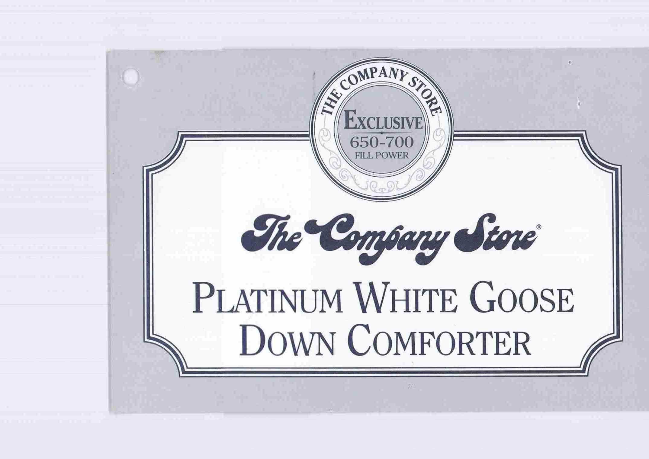  PLATINUM WHITE GOOSE DOWN