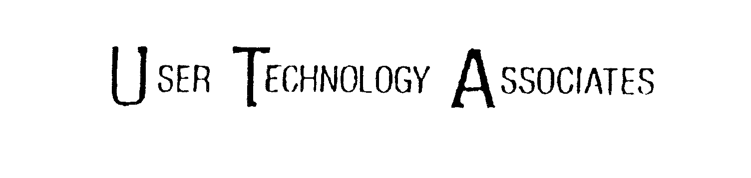 Trademark Logo USER TECHNOLOGY ASSOCIATES