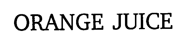 Trademark Logo ORANGE JUICE