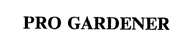 Trademark Logo PRO GARDENER