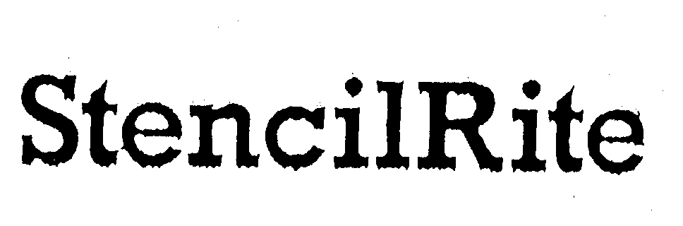 Trademark Logo STENCILRITE