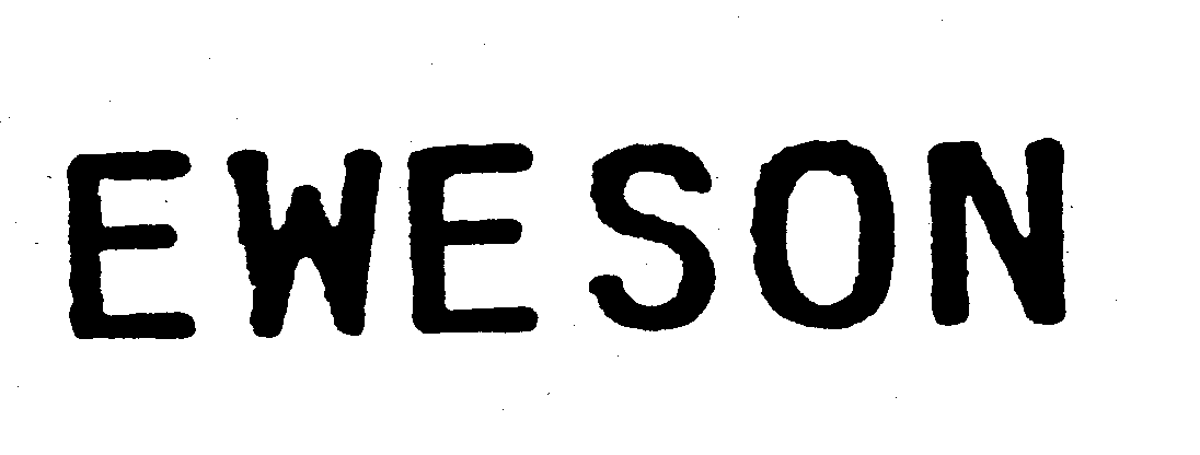 Trademark Logo EWESON