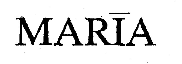 Trademark Logo MARIA