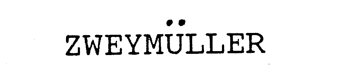 Trademark Logo ZWEYMULLER