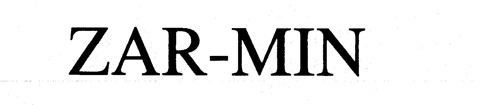 Trademark Logo ZAR-MIN