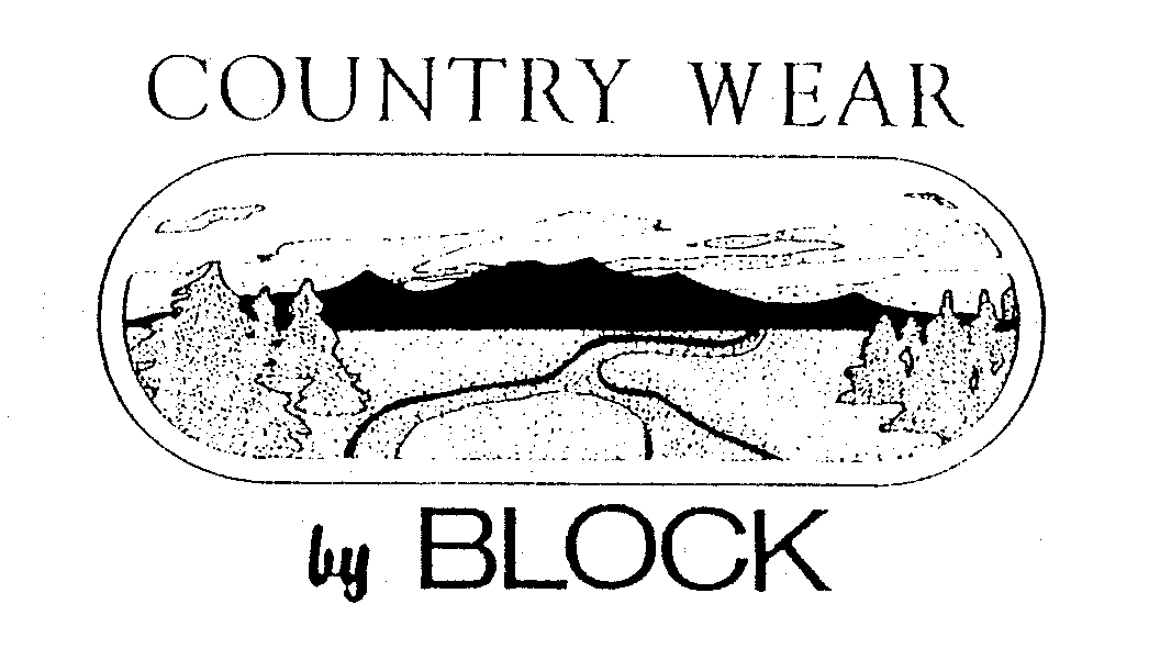 Trademark Logo COUNTRY WEAR BY BLOCK