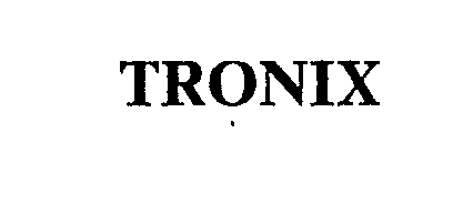 Trademark Logo TRONIX