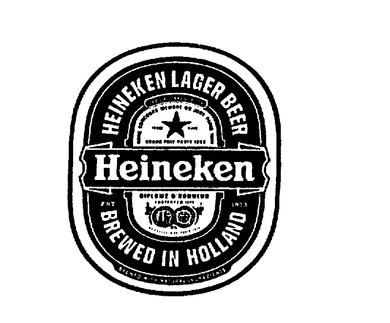  HEINEKEN HEINEKEN LAGER BEER BREWED IN HOLLAND EST. 1873 THE ORIGINAL QUALITY BREWED WITH NATURAL INGREDIENTS HORS CONCOURS MEMB