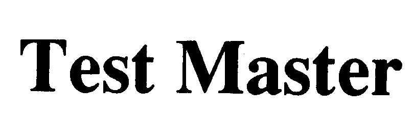 Trademark Logo TEST MASTER