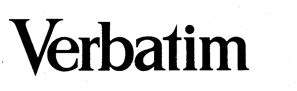 Trademark Logo VERBATIM