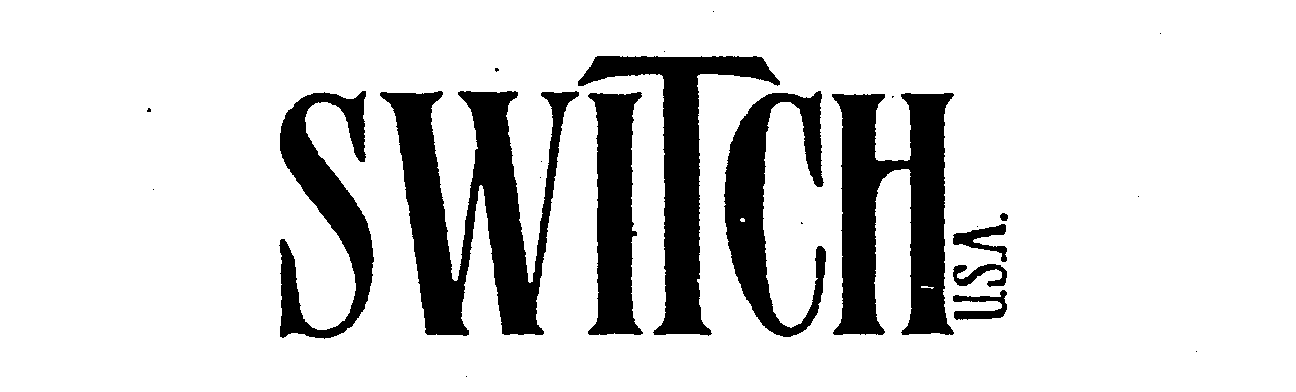 Trademark Logo SWITCH U.S.A.
