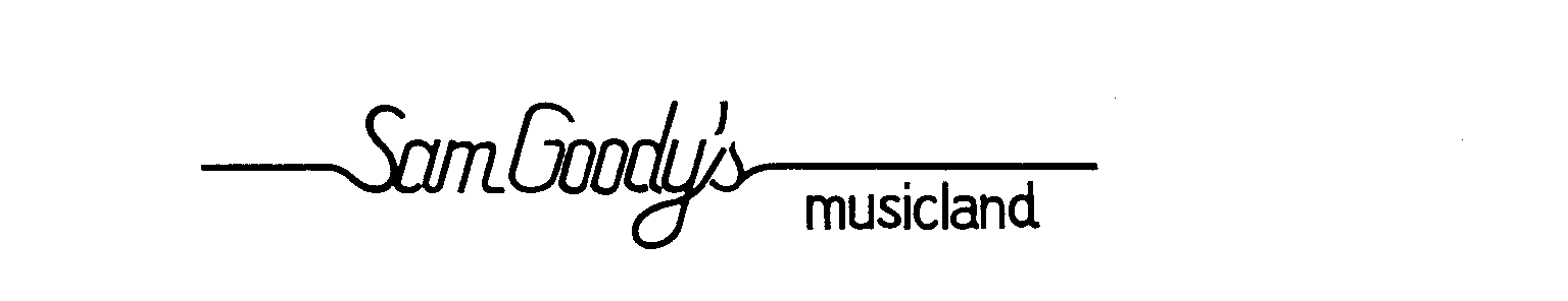 Trademark Logo SAM GOODY'S MUSICLAND