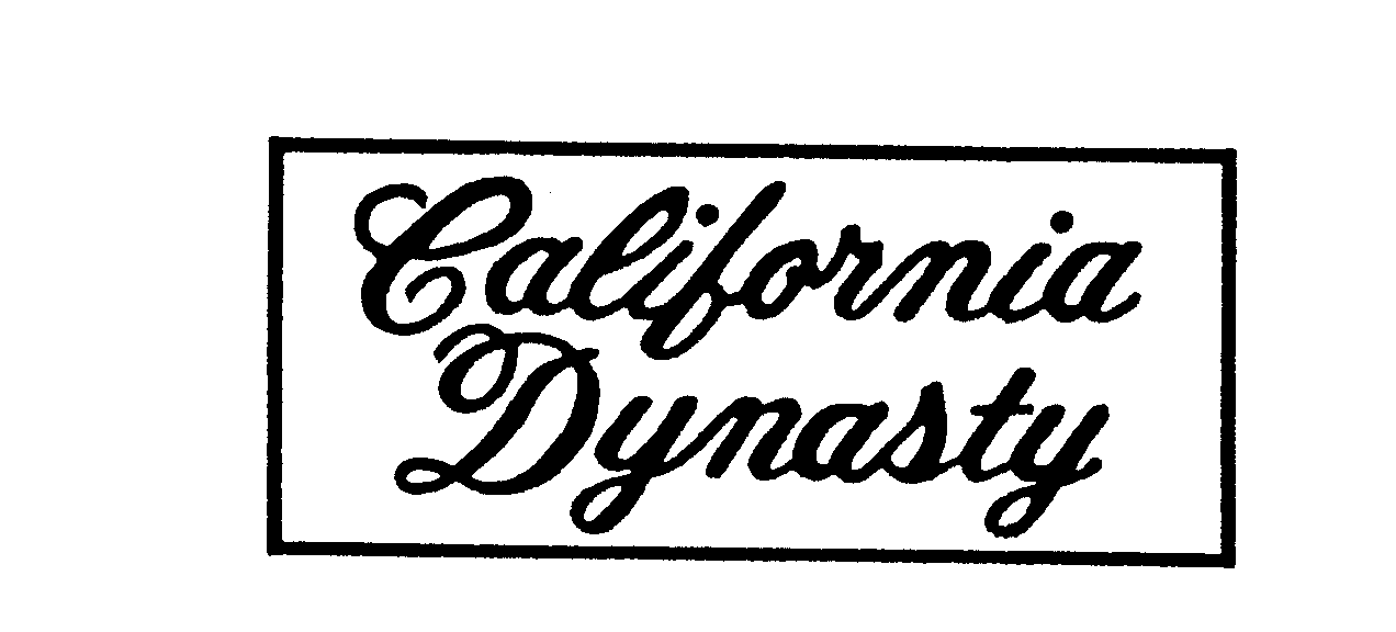 Trademark Logo CALIFORNIA DYNASTY