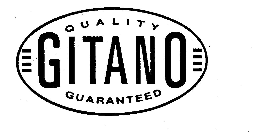 Trademark Logo GITANO QUALITY GUARANTEED