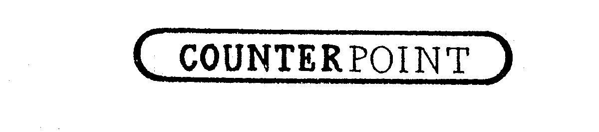Trademark Logo COUNTERPOINT