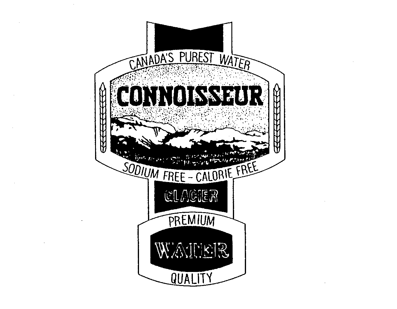 Trademark Logo CONNOISSEUR CANADA'S PUREST WATER SODIUM FREE - CALORIE FREE GLACIER WATER PREMIUM QUALITY