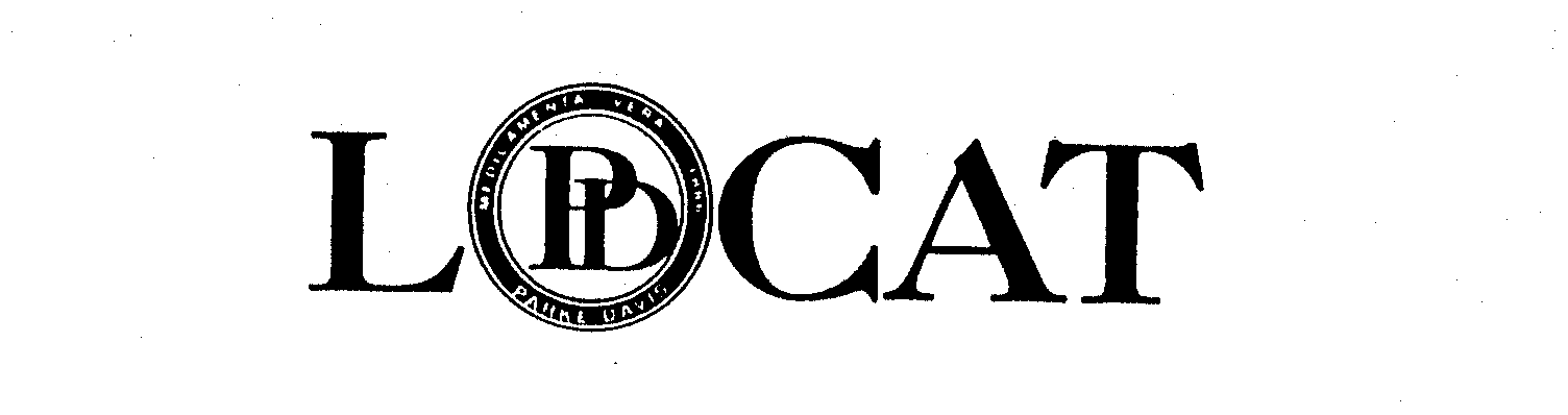 Trademark Logo LOCAT MEDICAMENTA VERA 1886 PARKE-DAVIS PD