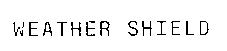 Trademark Logo WEATHER SHIELD