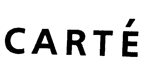 Trademark Logo CARTE'
