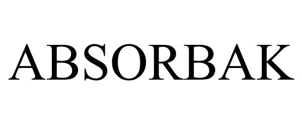 Trademark Logo ABSORBAK