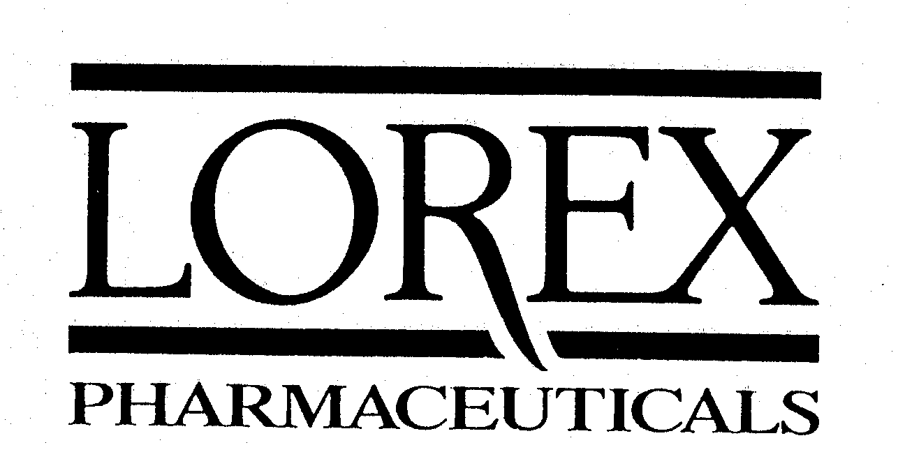 Trademark Logo LOREX PHARMACEUTICALS