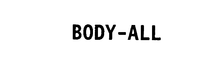 Trademark Logo BODY-ALL