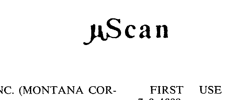 Trademark Logo µSCAN