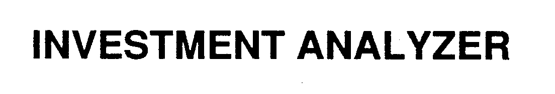 Trademark Logo INVESTMENT ANALYZER