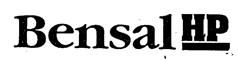Trademark Logo BENSAL HP