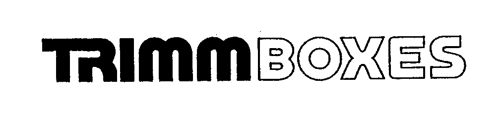 Trademark Logo TRIMMBOXES