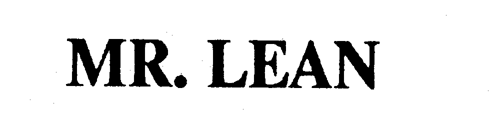 Trademark Logo MR. LEAN