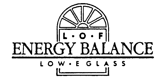 Trademark Logo L-O-F ENERGY BALANCE LOW-E GLASS