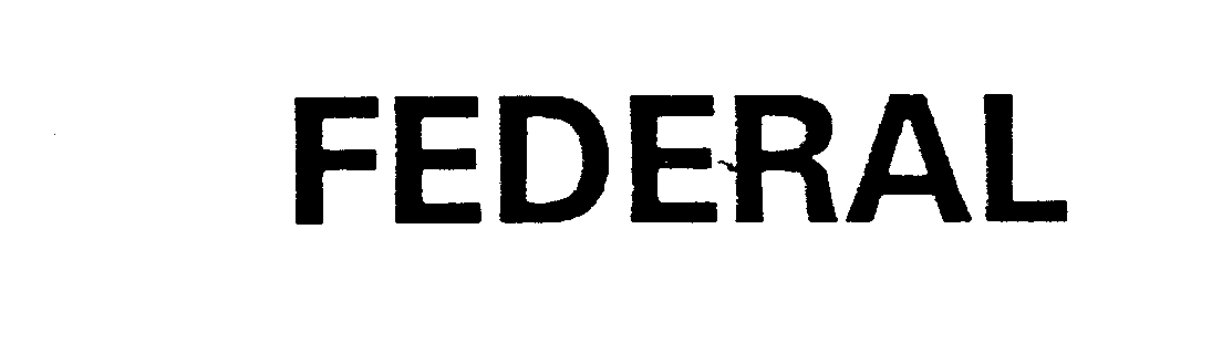 Trademark Logo FEDERAL